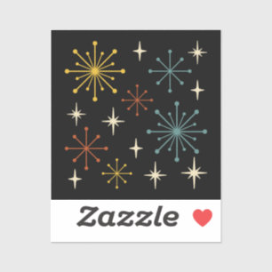 Retro Mid Century Modern Starburst Pattern