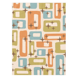 Retro Mid Century Modern Tablecloth