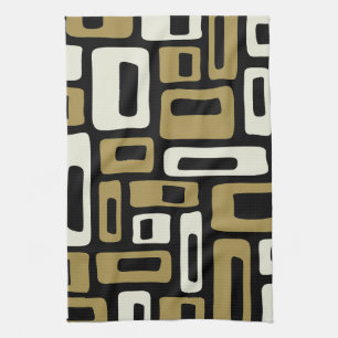 Retro Mid Century Modern Tea Towel