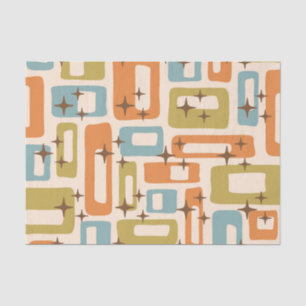 Retro Mid Century Modern Tissue Paper