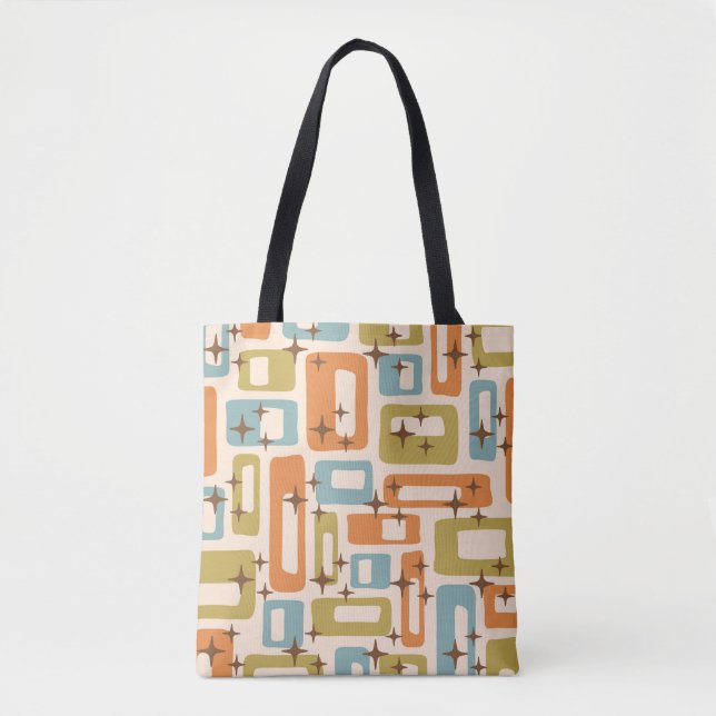 Retro Mid Century Modern Tote Bag (Front)