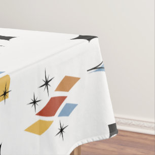 Retro Mid-Century Starburst Tablecloth