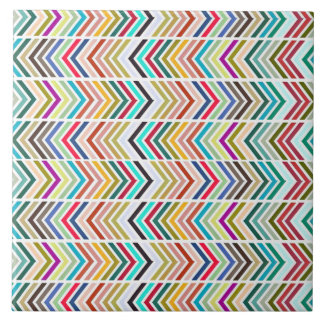 Retro Mid-Century Style Chevron Ceramic Tile