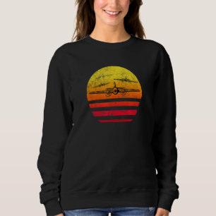 Retro Military Aeroplane Vintage Sunset Vietnam Ch Sweatshirt