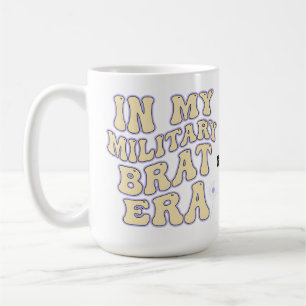 Retro Military Brat Era Groovy Dandelion Purple Up Coffee Mug