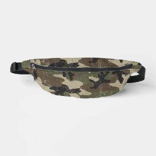 Retro Military Camouflage Pattern Bum Bags