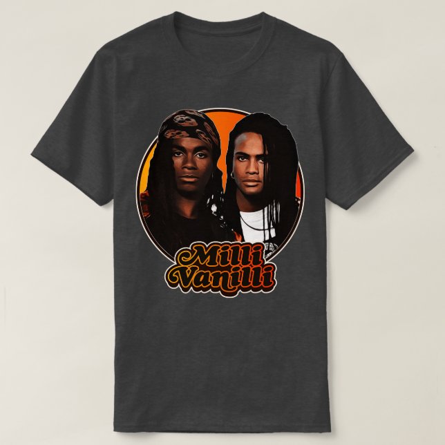 Retro Milli Vanilli Tribute 2 T-Shirt (Design Front)