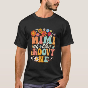 Retro Mimi of the Groovy One Matching Family Birth T-Shirt