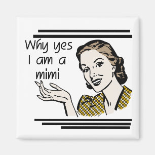Retro Mimi T-shirts and Gifts Magnet
