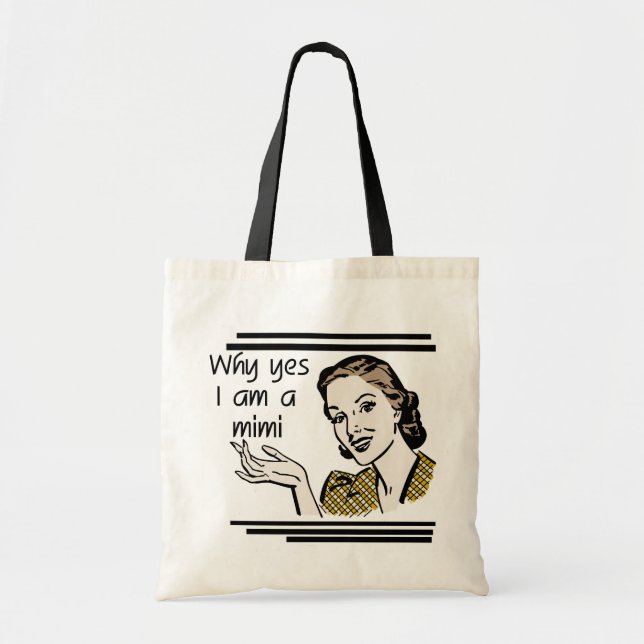 Retro Mimi T-shirts and Gifts Tote Bag (Front)