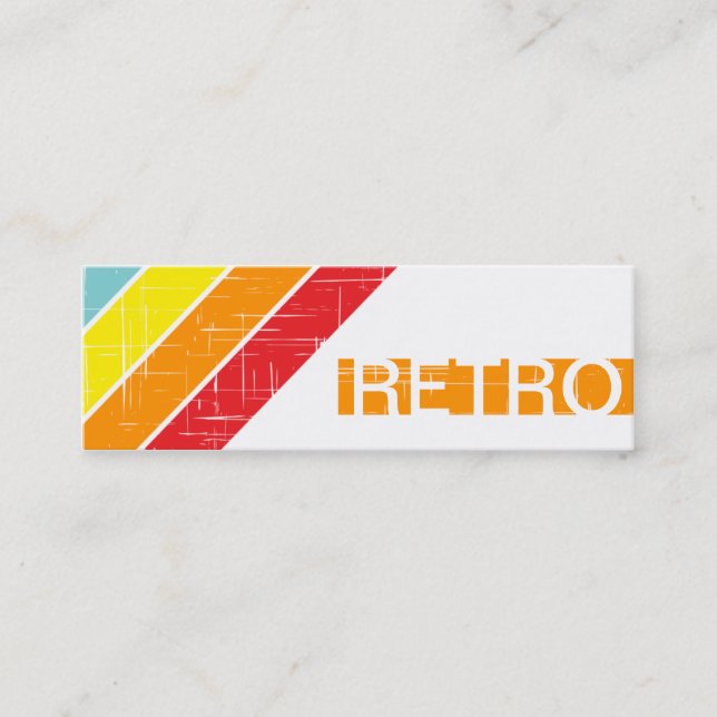 retro mini business card (Front)