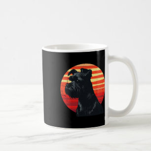 Retro Miniature Schnauzer Dog Lovers Christmas Bir Coffee Mug