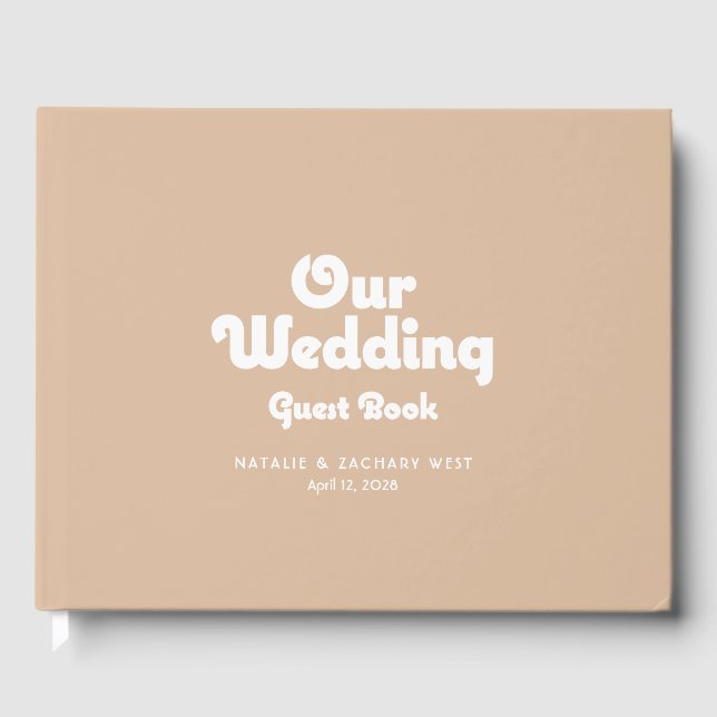 Retro Minimalist Guest Book (Front)