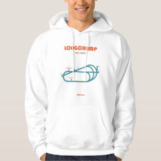 Retro Minimalist Longchamp Racecourse Line Art Pri Hoodie