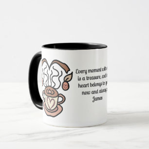 Retro Minimalist My Coffee, My Love   Fun Mug