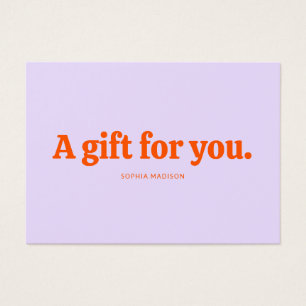 Retro Minimalist Purple Orange Certificate