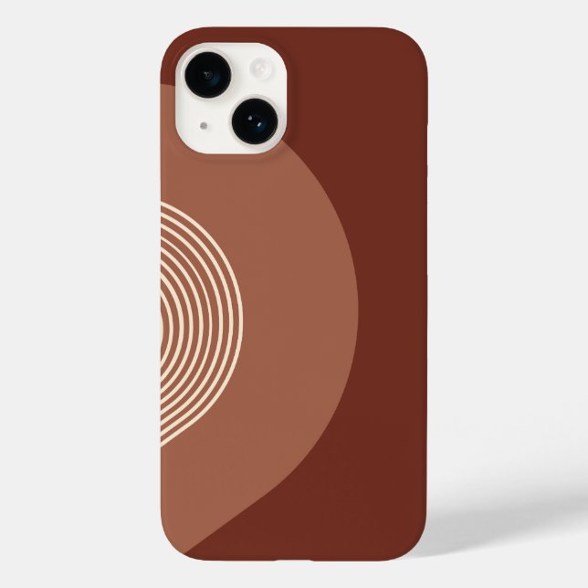 Retro Minimalist Rainbow Case-Mate iPhone Case (Back)