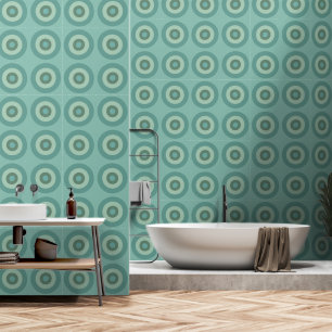 Retro Minimalist Wallpaper with Concentric Circles