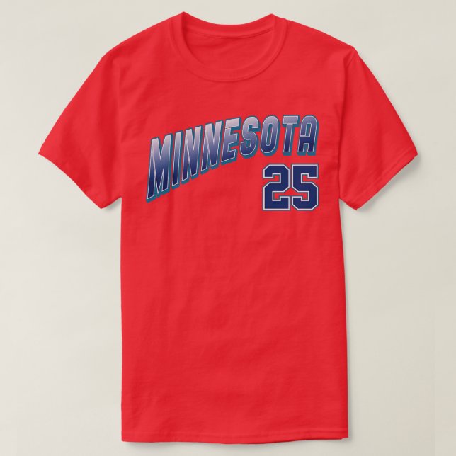 Retro Minnesota Number 3 T-Shirt (Design Front)