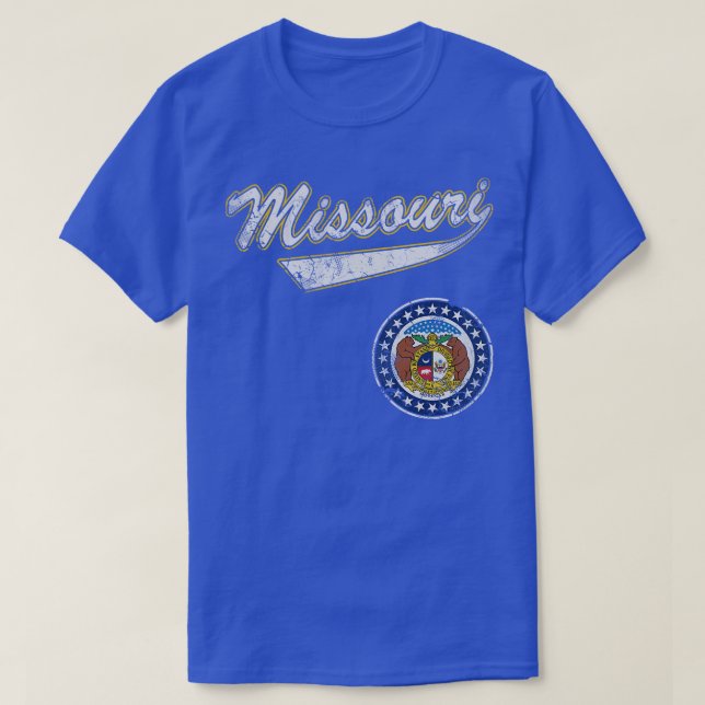 Retro Missouri State Flag T-Shirt (Design Front)