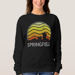 Retro Missourii Springfield Visitors Skyline Vinta Sweatshirt