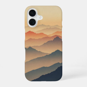 Retro Misty Mountains iPhone 16 Case