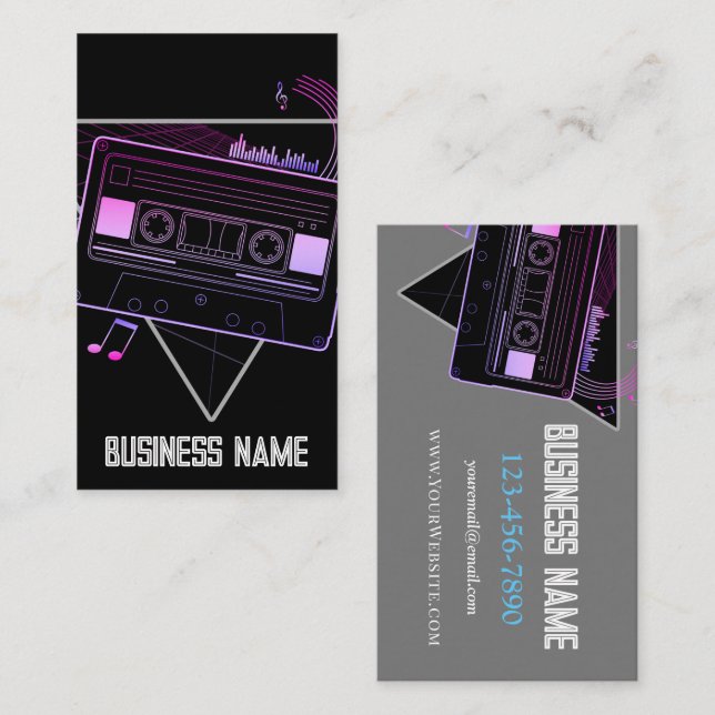 Retro Mix Business Card (Front/Back)