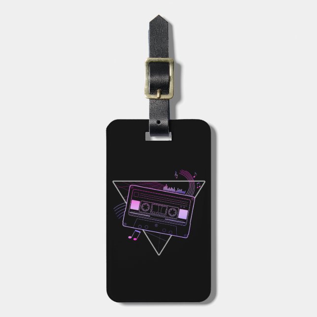 Retro Mix  Luggage Tag (Front Vertical)