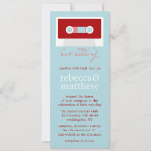 Retro Mixtape Wedding Invitation