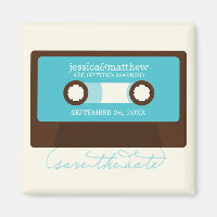 Retro Mixtape Wedding Save the Date