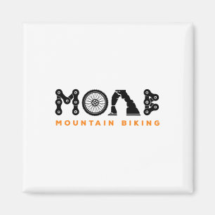 Retro Moab Utah Souvenir Mountain Biking Mtb Trail Magnet