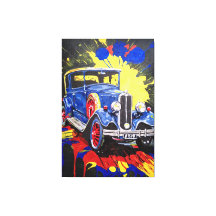 retro, mobile, car, vintage,