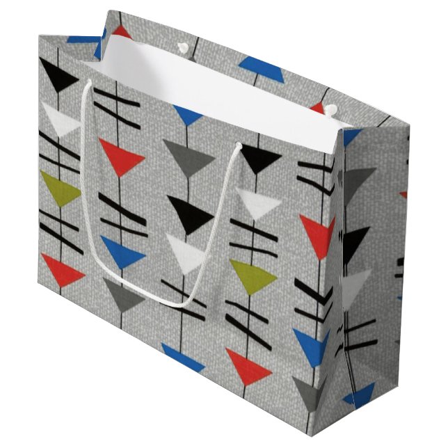 Retro Mobiles Large Gift Bag (Front Angled)
