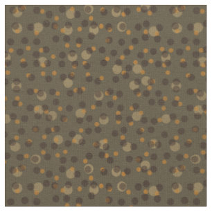 Retro Mocha Latte 1970s Bubble Dream   Fabric