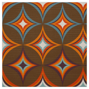 retro mod 60s 70s fabric pattern