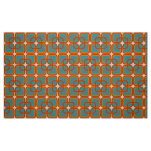 retro mod 60s 70s fabric pattern