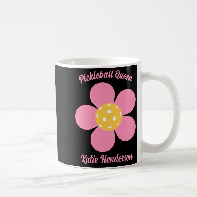 Retro Mod 70s Ckleball Flower D  Coffee Mug (Right)
