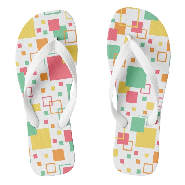 Retro Mod Citrus Thongs (Footbed)