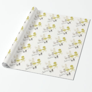 Retro Mod Eames DKR Chair Pattern Wrapping Paper