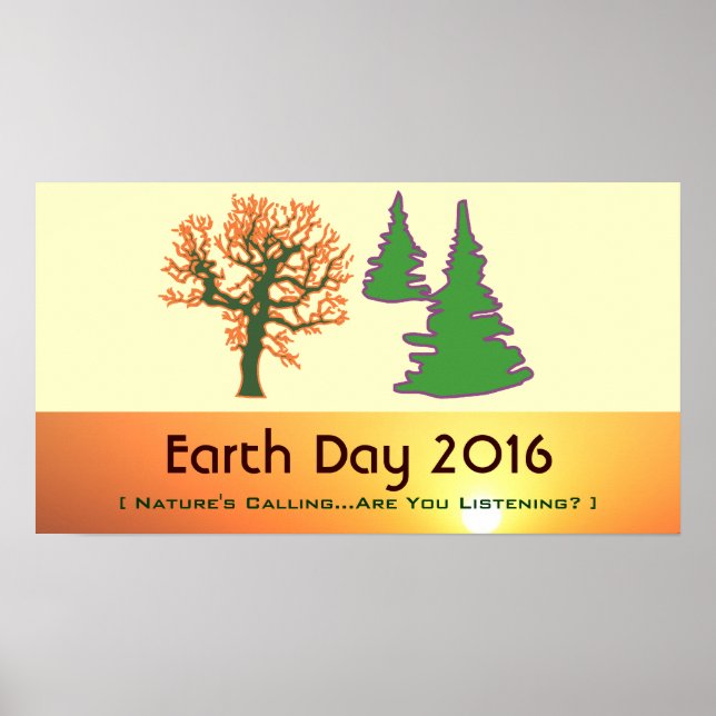 Retro Mod Earth Day 2016 Print (Front)