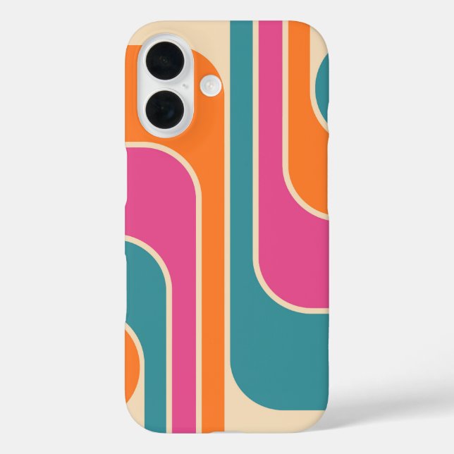 Retro Mod Geometric Design Case-Mate iPhone Case (Back)