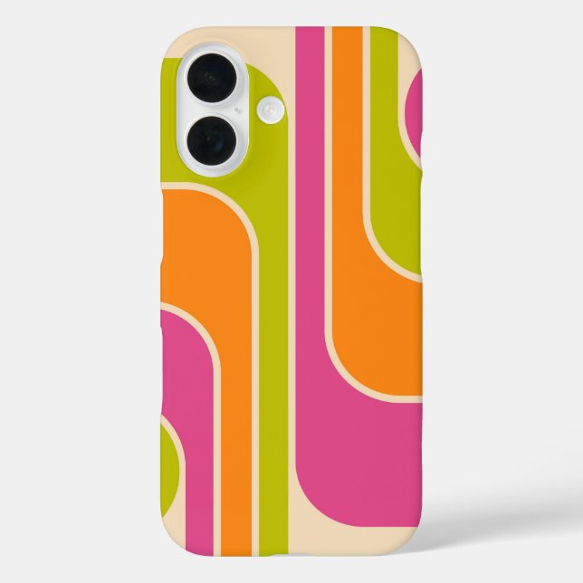 Retro Mod Geometric Design Case-Mate iPhone Case (Back)