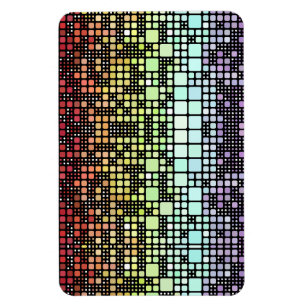 Retro Mod Geometric Groovy Funky Neurogender Pride Magnet