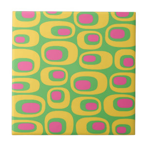 Retro Mod Pattern Ceramic Tile