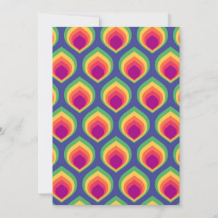 Retro Mod Pattern Invitation