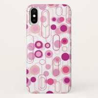 Retro Mod Purple Pods Dots Pattern Art Phone Case