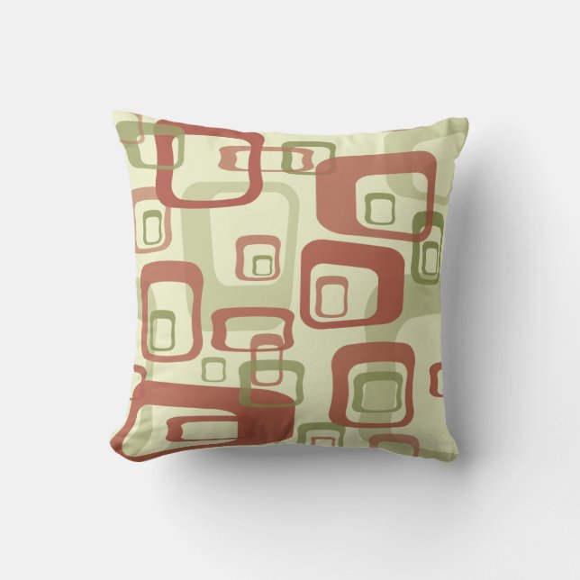 Retro Mod Rectangles Cushion (Front)