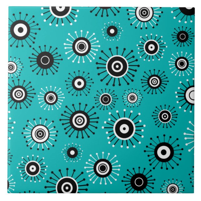 Retro Mod Starburst Tile (Front)