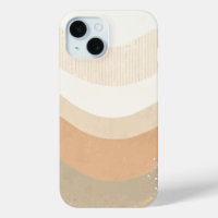 Retro Mod Waves Earthy Neutral Design