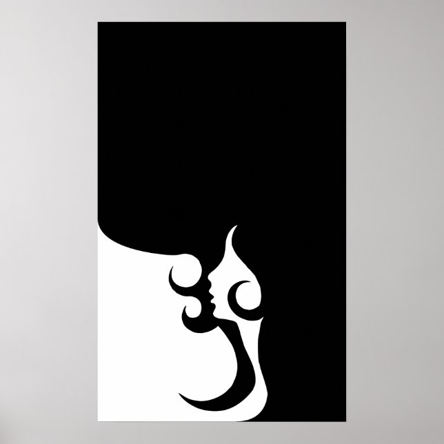 Retro Mod Woman Poster (Front)